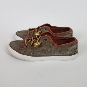 Sperry Topsider Seacoast Brown Slip On Loafer Shoe